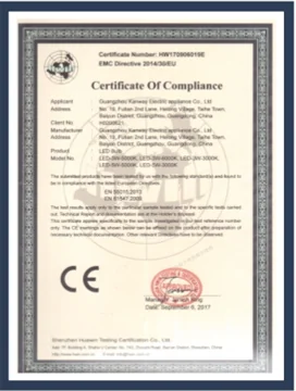 EU CE certification certificate