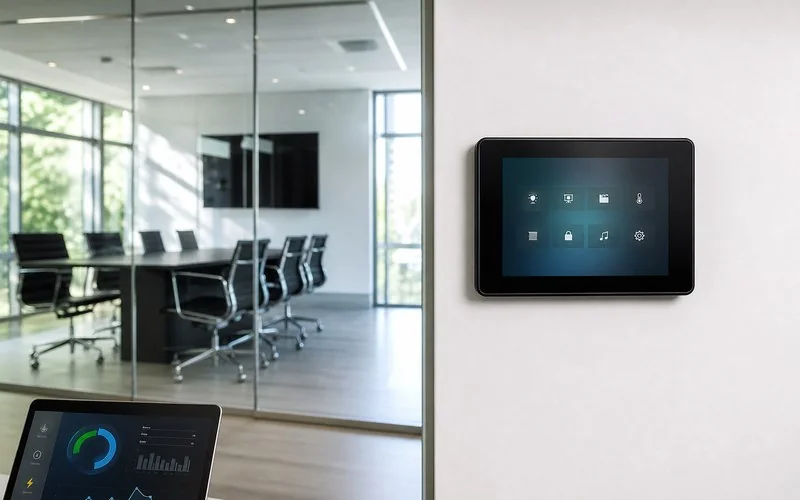 Meeting room smart scene panel