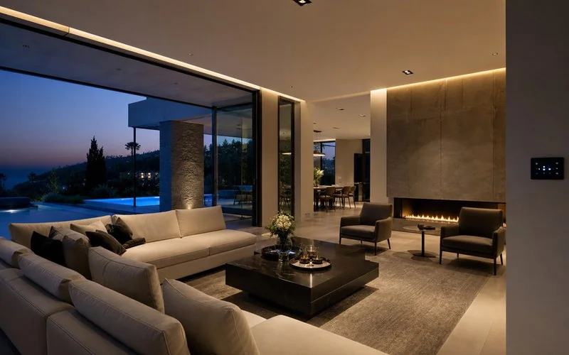 Luxury villa metal touch panel