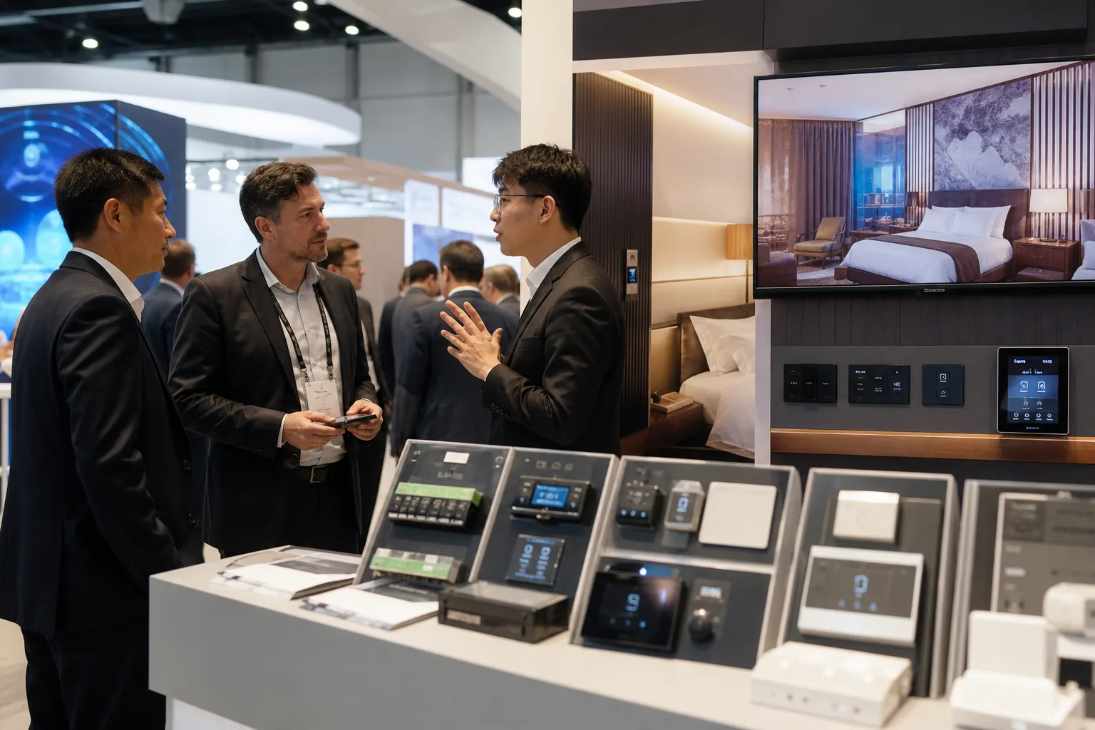 Guangzhou hotel supplies expo — guestroom control showcase