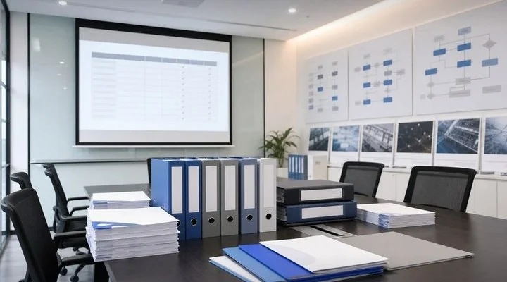 Meeting room presentation mode
