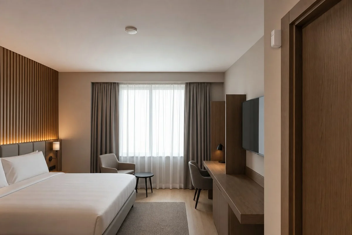 Vacant-room cut-off and sensors