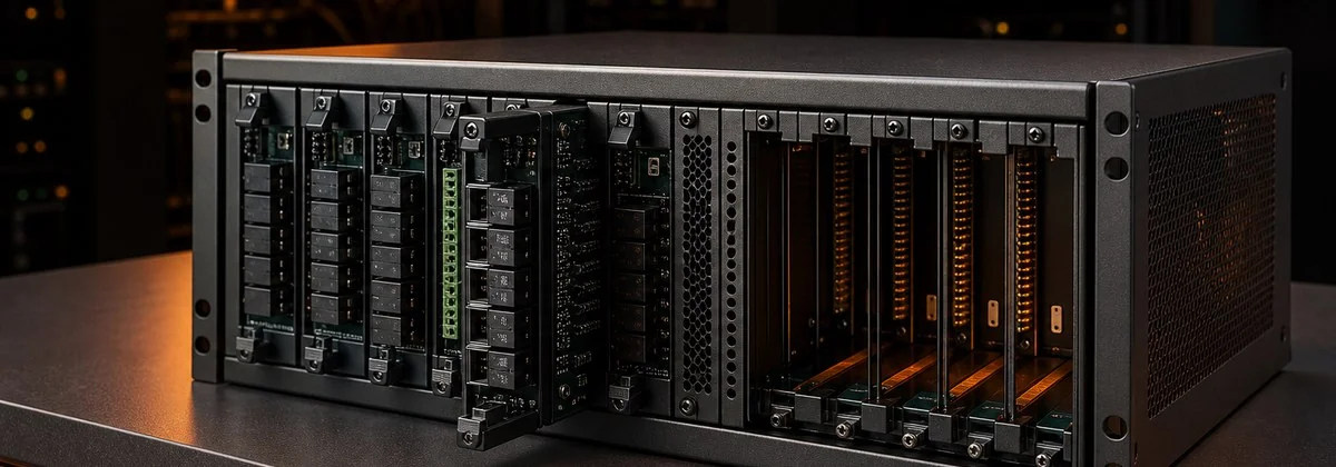 Modular RCU chassis slot expansion diagram