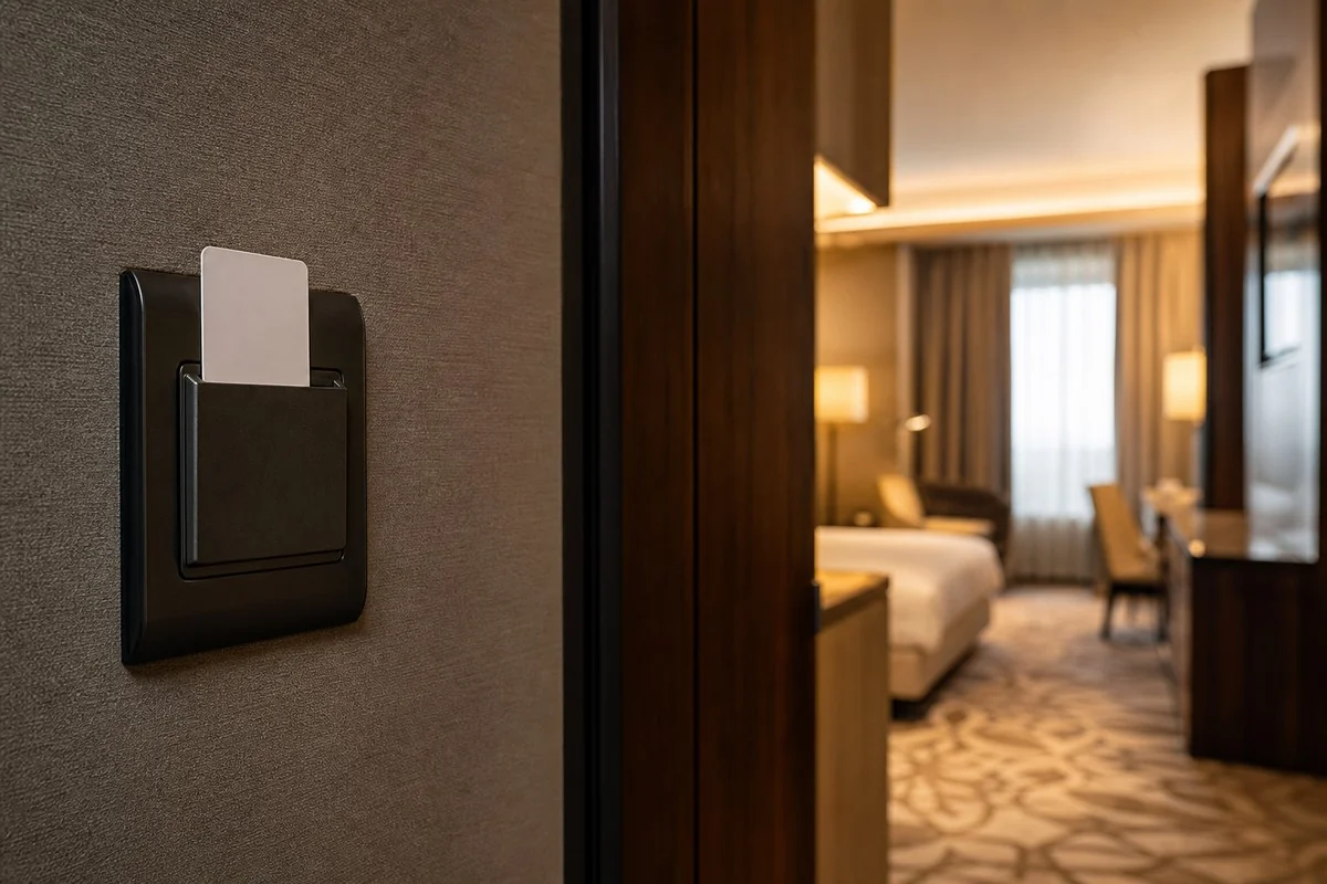 Hotel card power switch