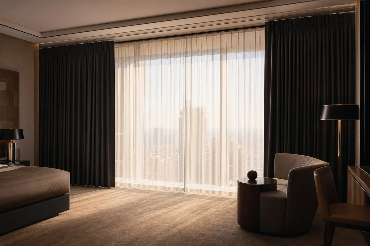 Hotel smart curtains
