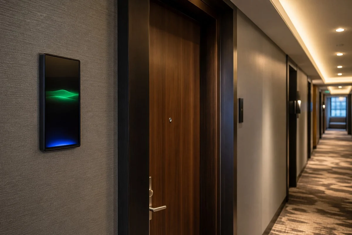 Hotel door sign panel