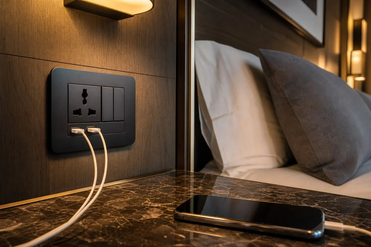 Hotel smart outlets