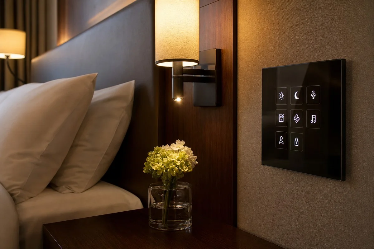 Hotel touch panels