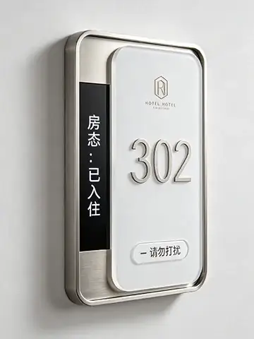 Guestroom door sign