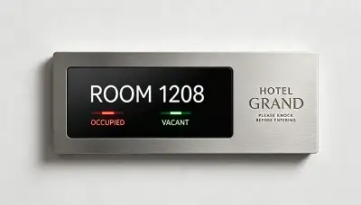 Guestroom door sign