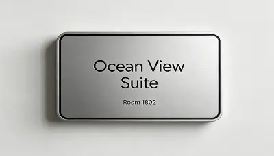 Guestroom door sign