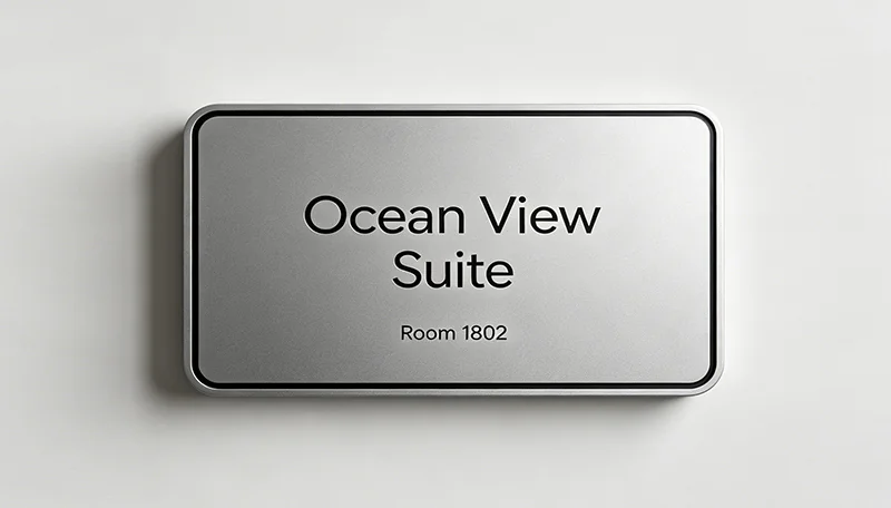 Guest room doorplate OEM / ODM customization service