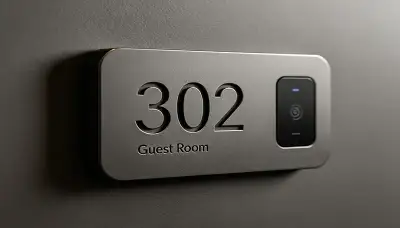 Guestroom door sign