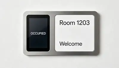 Guestroom door sign
