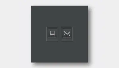 Network plus phone composite panel