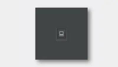 Single RJ45 network bedside panel