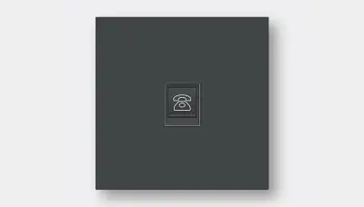 Single phone jack bedside panel