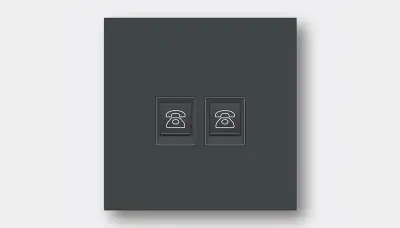 Dual phone jack bedside panel