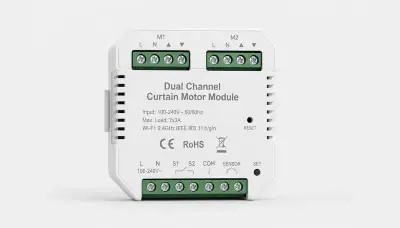 Dual-channel curtain control module