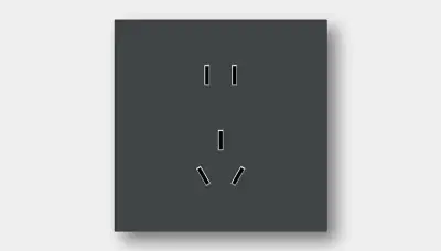 Five-gang GB standard controlled outlet