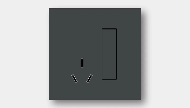 Switched socket (three-pin) Model A