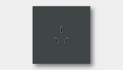 Three-gang GB standard controlled outlet