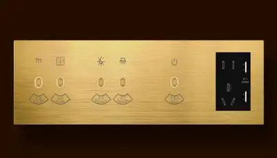 Combined lighting and scene keys panel