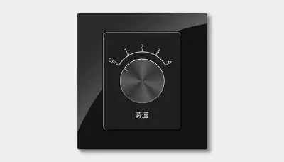 Guestroom fan speed control panel