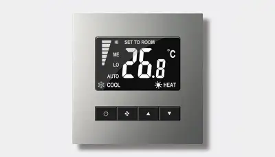 RS485 thermostat panel 86mm