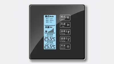 RS485 thermostat panel 86mm