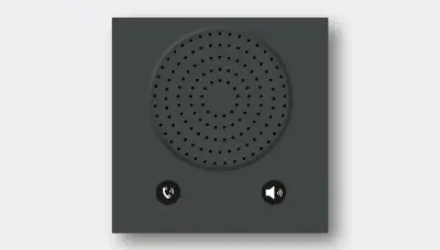 Dual-key door sign intercom panel