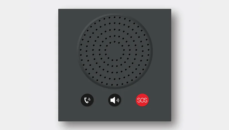 Multifunction three-key intercom panel