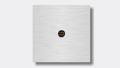 Guestroom main light switch — finish F