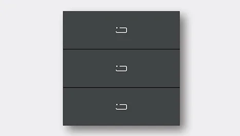 Triple-circuit lighting switch