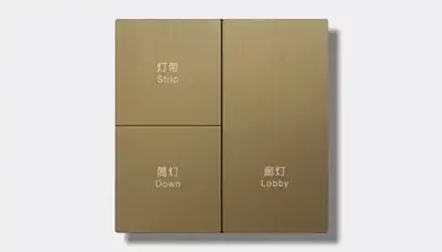 Bedroom multi-point lighting switch — Finish C