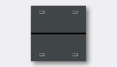 Standard room lighting switch panel