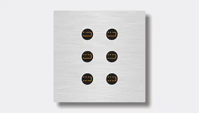 Suite multi-zone lighting switch — finish I