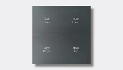 Hotel smart switch panel — Finish B