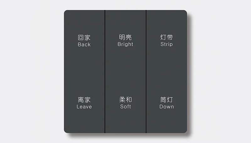 6-key scene panel