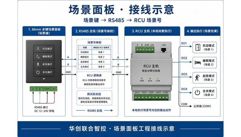 LCD scene switch wiring diagram